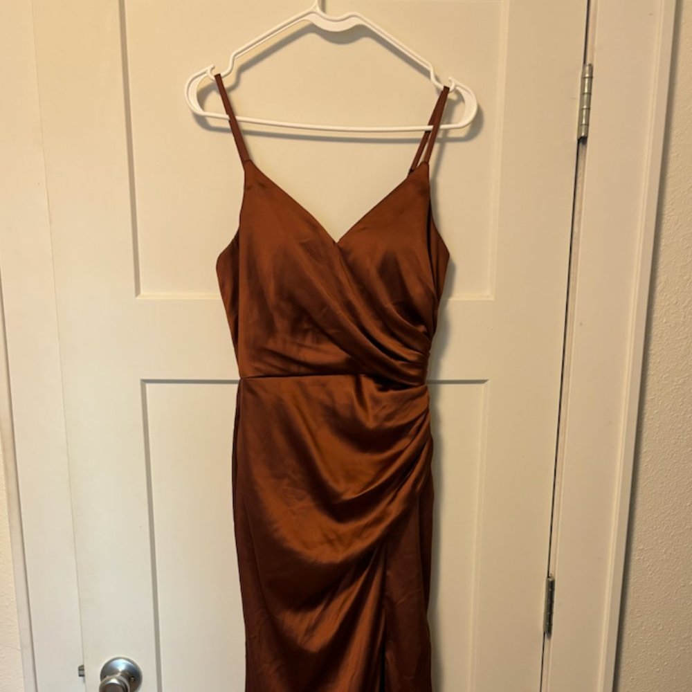 Revelry | Rory Satin Dress | Size: 4